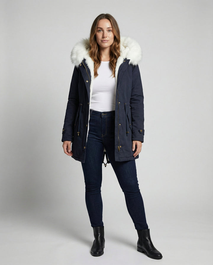 Warm Women's Winter Jacket Mid-Length