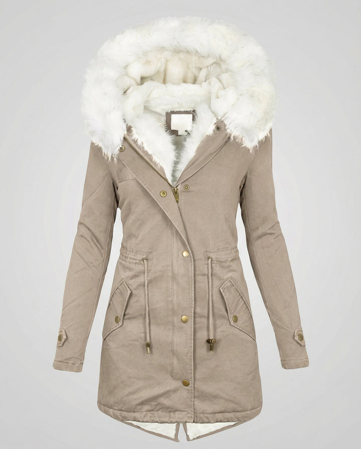 Warm Women's Winter Jacket Mid-Length