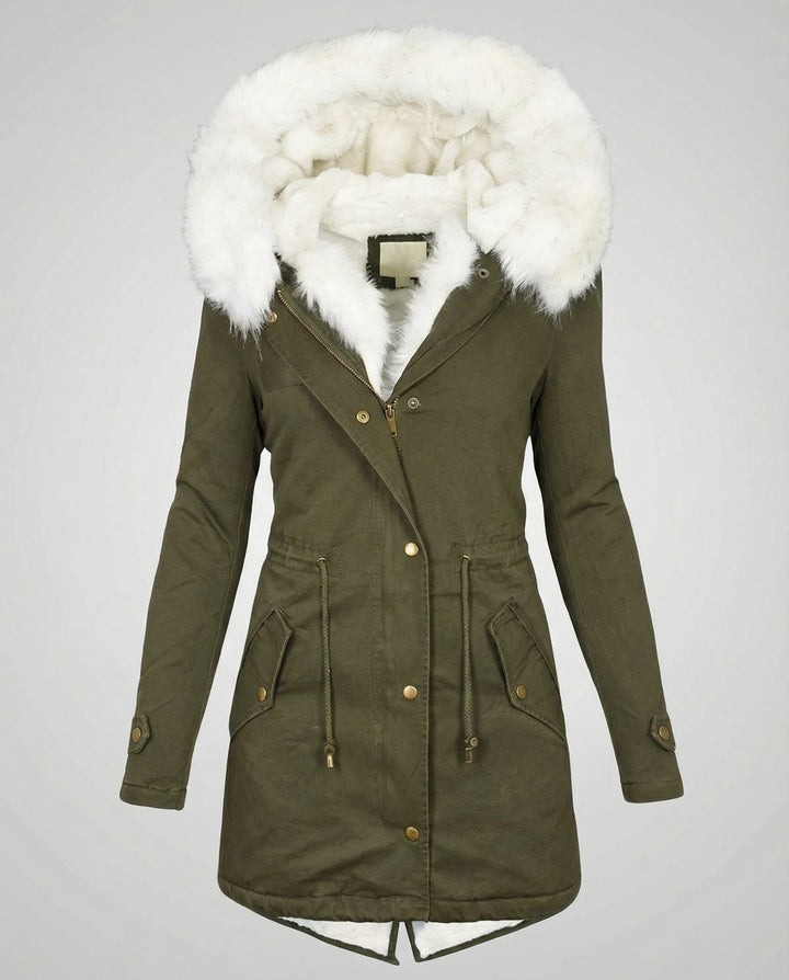 Warm Women's Winter Jacket Mid-Length