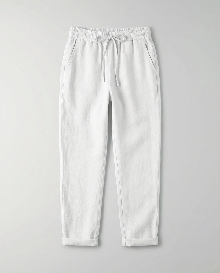 Airy women's linen trousers summer