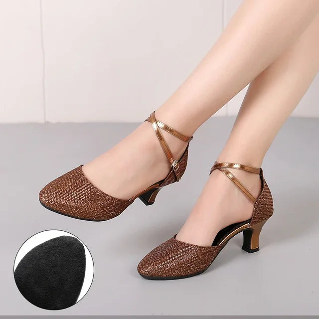 Mune | Elegant Glitter Chic Heels (3 5 Cm) Sandals for Women