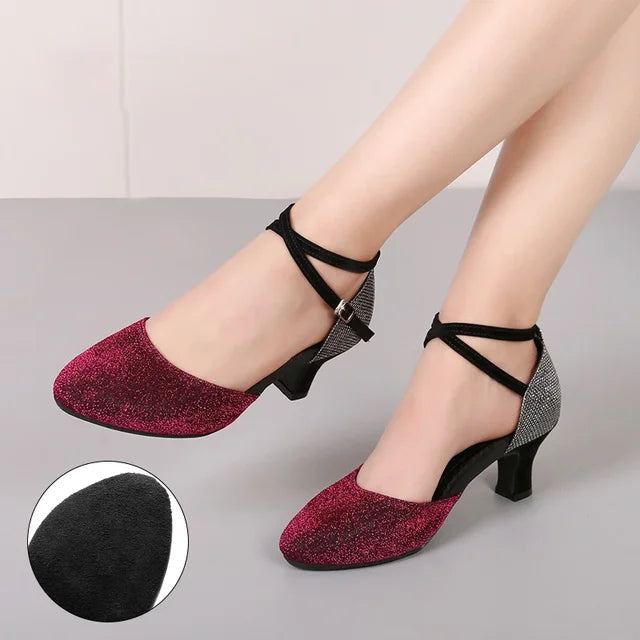 Mune | Elegant Glitter Chic Heels (3 5 Cm) Sandals for Women