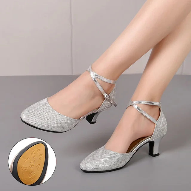Mune | Elegant Glitter Chic Heels (3 5 Cm) Sandals for Women