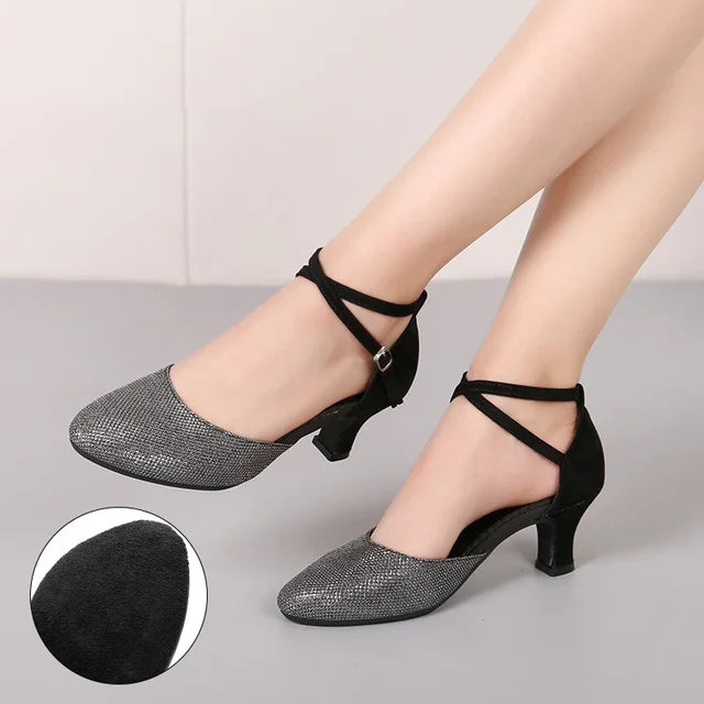 Mune | Elegant Glitter Chic Heels (3 5 Cm) Sandals for Women