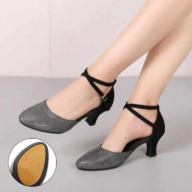 Mune | Elegant Glitter Chic Heels (3 5 Cm) Sandals for Women