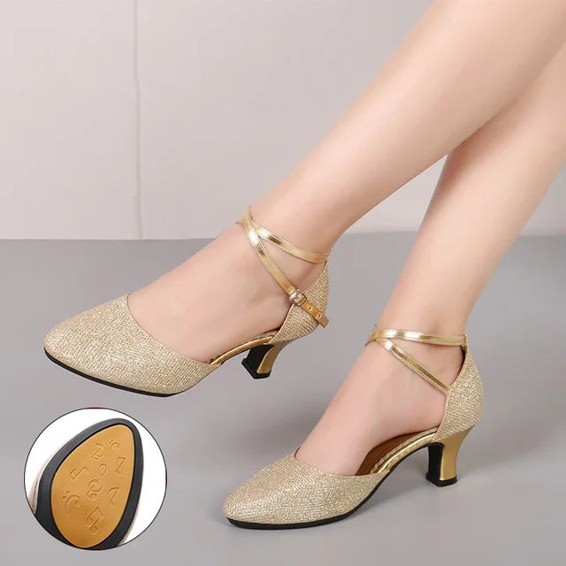 Mune | Elegant Glitter Chic Heels (3 5 Cm) Sandals for Women