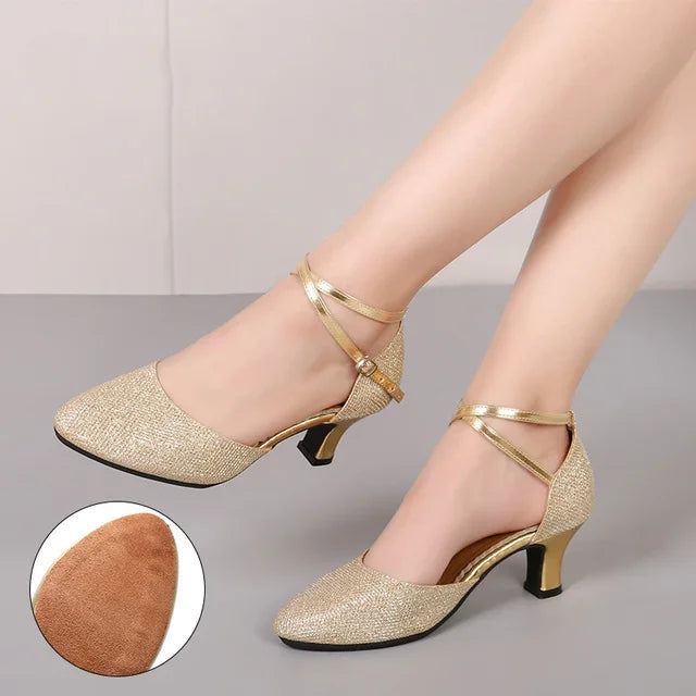 Mune | Elegant Glitter Chic Heels (3 5 Cm) Sandals for Women