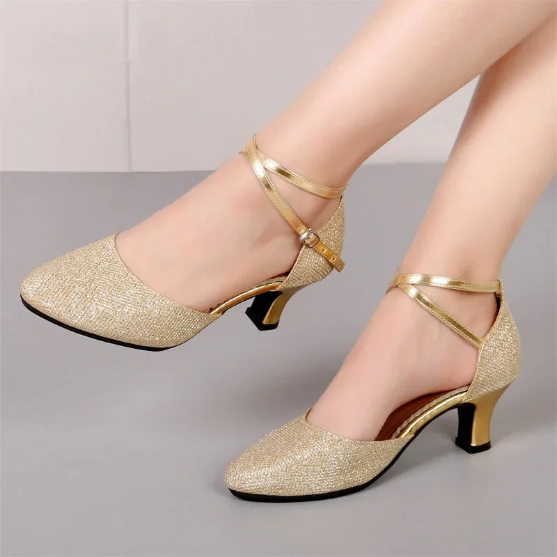 Mune | Elegant Glitter Chic Heels (3 5 Cm) Sandals for Women