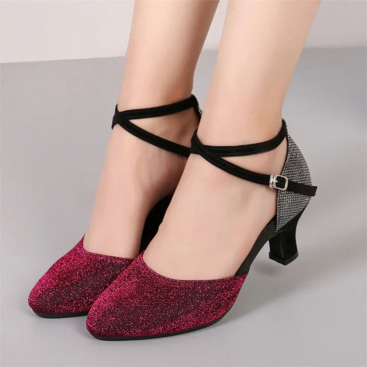 Mune | Elegant Glitter Chic Heels (3 5 Cm) Sandals for Women