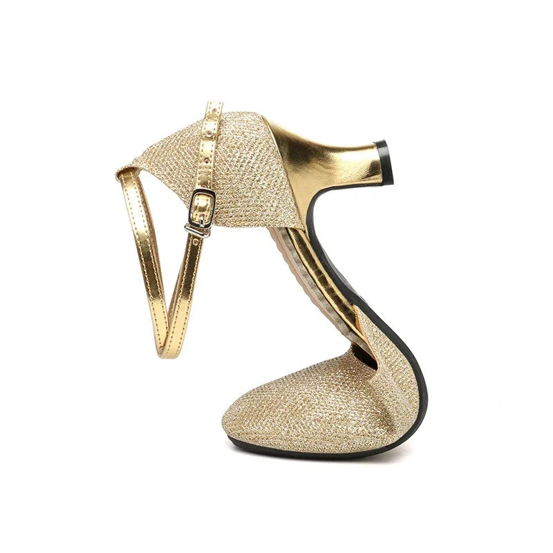 Mune | Elegant Glitter Chic Heels (3 5 Cm) Sandals for Women