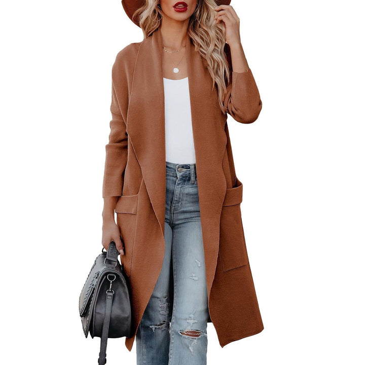 Mune | Women's Casual Long Cardigan with Pockets and Open Front