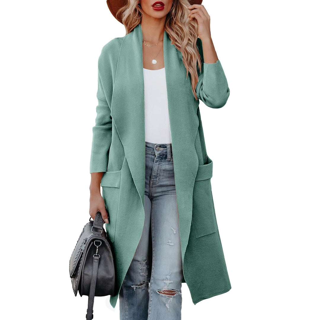 Mune | Women's Casual Long Cardigan with Pockets and Open Front