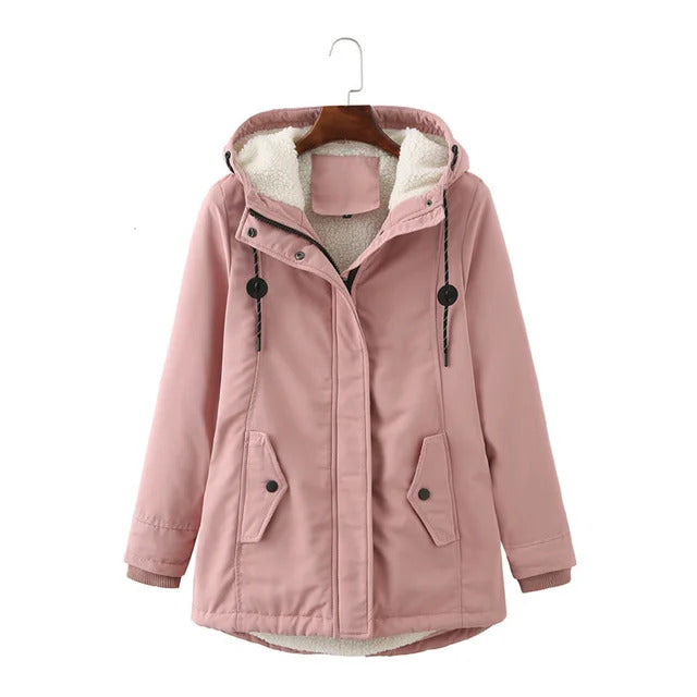 Mune | Women’s parka jacket with hood and warm lining