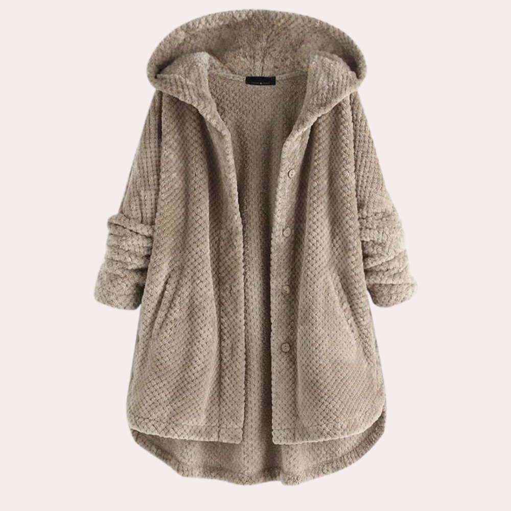 Mune | Women's Warm Fleece Jacket with Hood and Long Sleeves