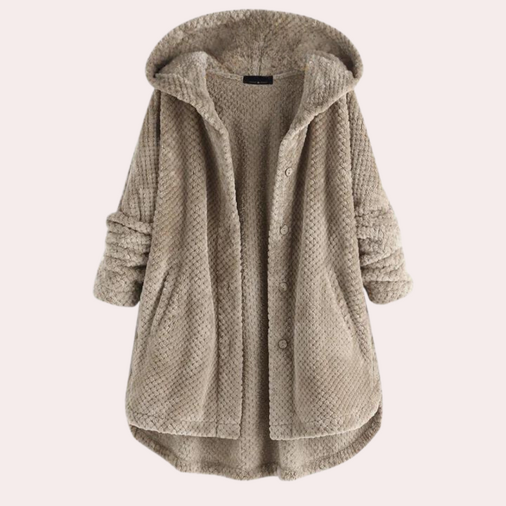 Mune | Women's Warm Fleece Jacket with Hood and Long Sleeves