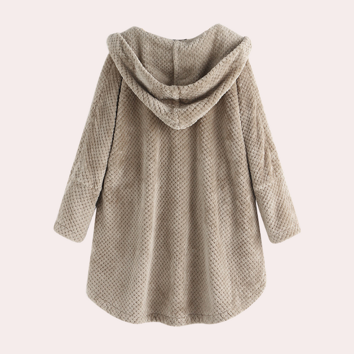 Mune | Women's Warm Fleece Jacket with Hood and Long Sleeves