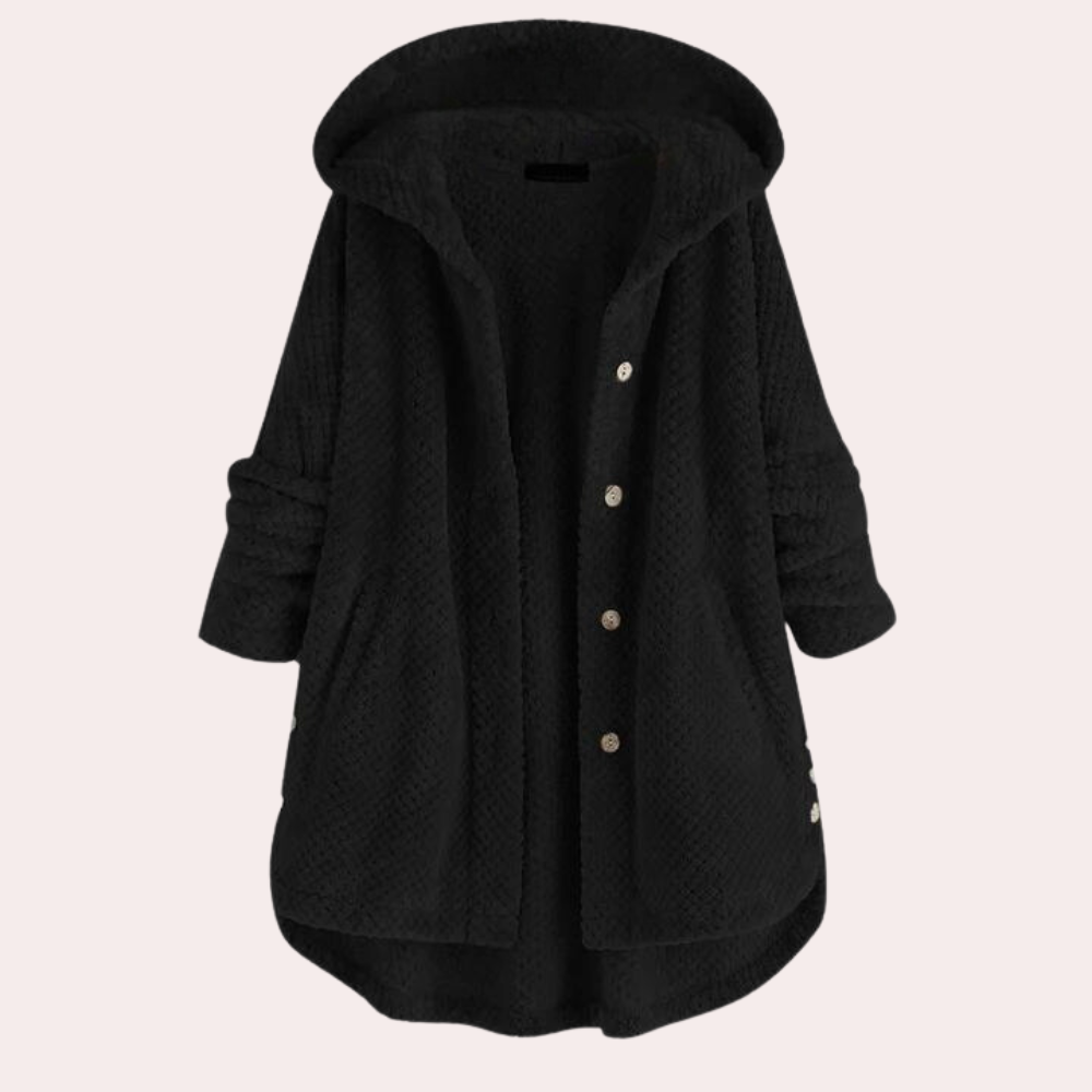 Mune | Women's Warm Fleece Jacket with Hood and Long Sleeves
