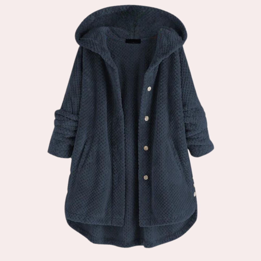 Mune | Women's Warm Fleece Jacket with Hood and Long Sleeves
