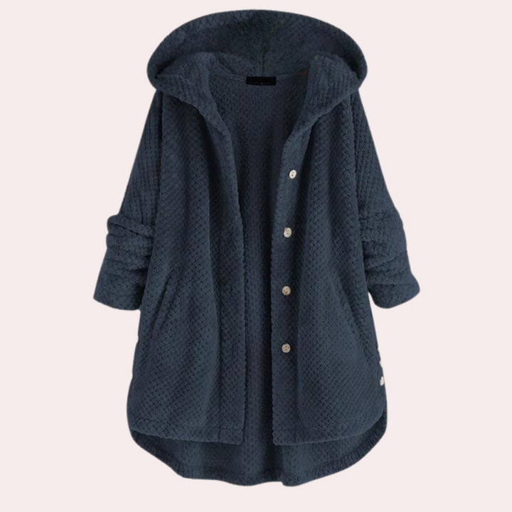 Mune | Women's Warm Fleece Jacket with Hood and Long Sleeves