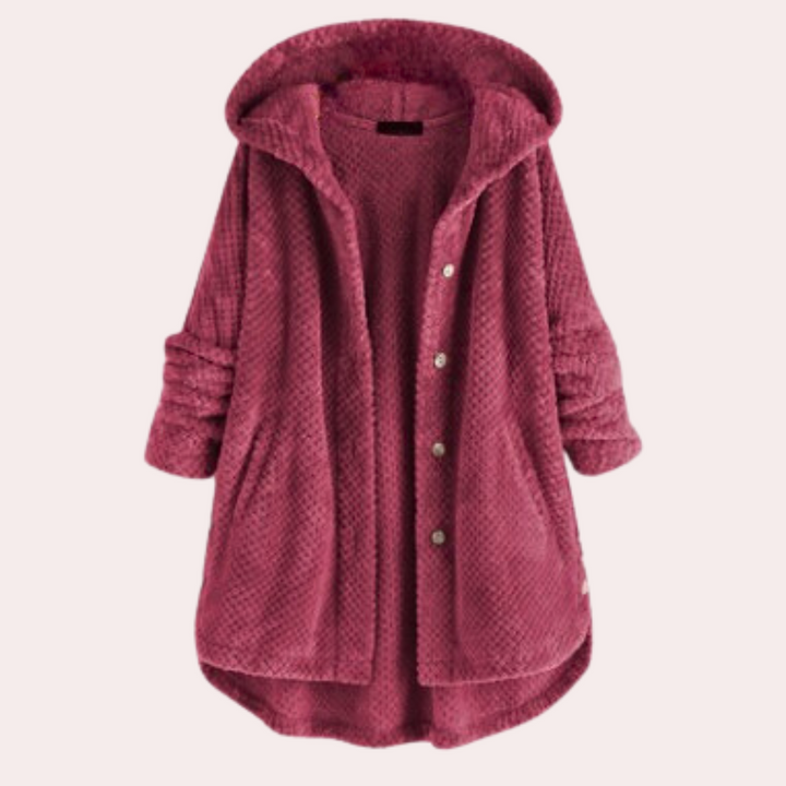 Mune | Women's Warm Fleece Jacket with Hood and Long Sleeves