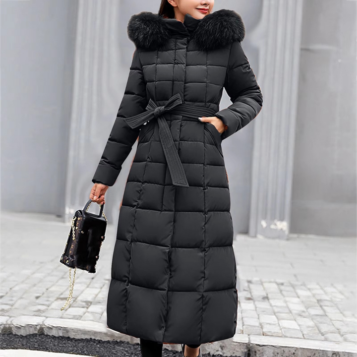 Mune | Women's Long Winter Jacket with Fur Collar