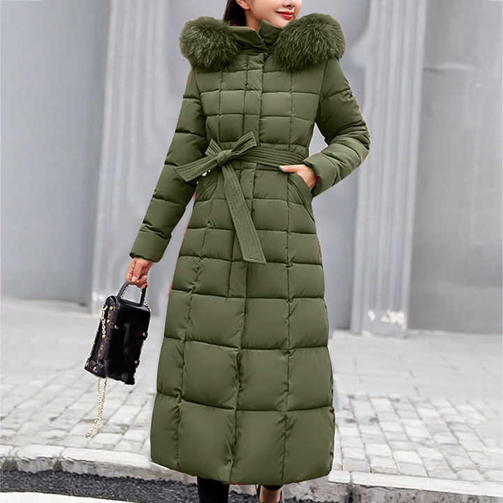 Mune | Women's Long Winter Jacket with Fur Collar