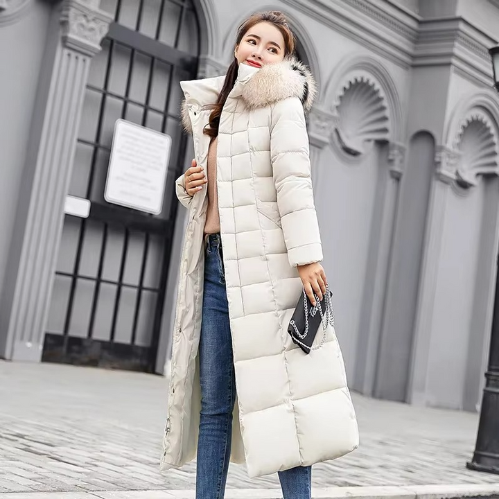 Mune | Women's Long Winter Jacket with Fur Collar