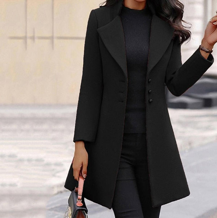 Mune | Stylish Women's Winter Coat with Folded Collar