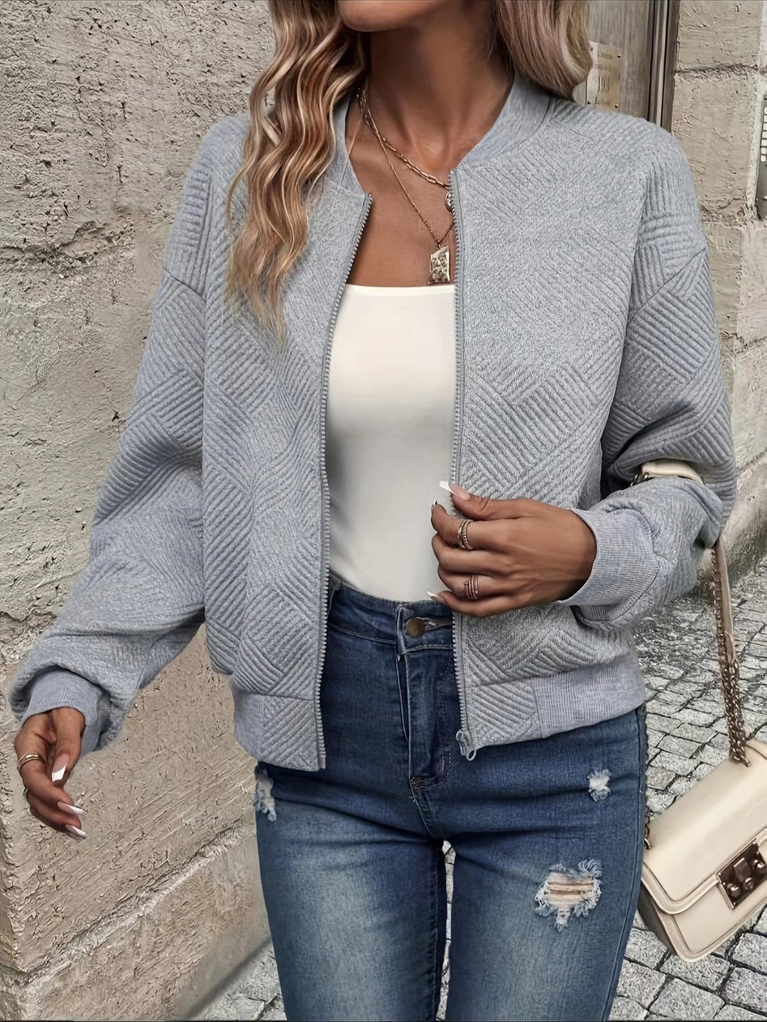 Mune | Stylish Women's Zip up Jacket for Autumn Fashion