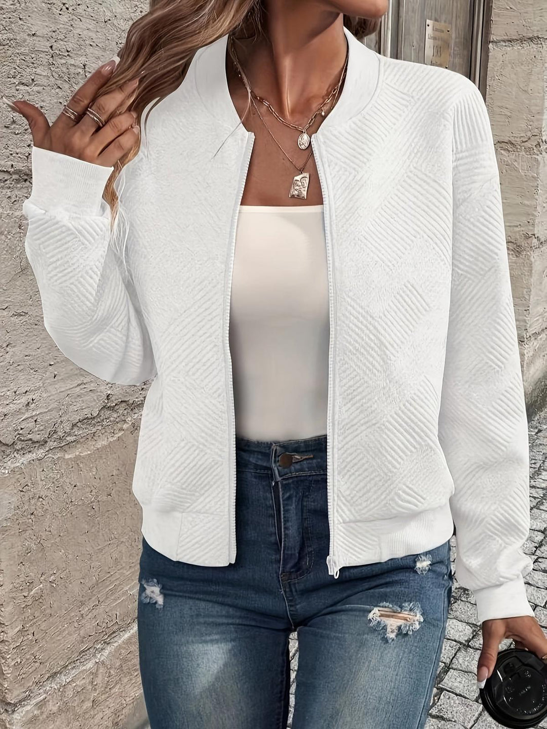 Mune | Stylish Women's Zip up Jacket for Autumn Fashion