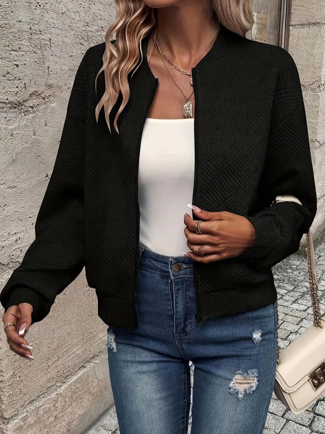 Mune | Stylish Women's Zip up Jacket for Autumn Fashion