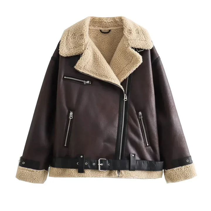 Mune | Double-Side Coat - Elegant & Comfortable Jacket with Belt and Modern Collar for Autumn