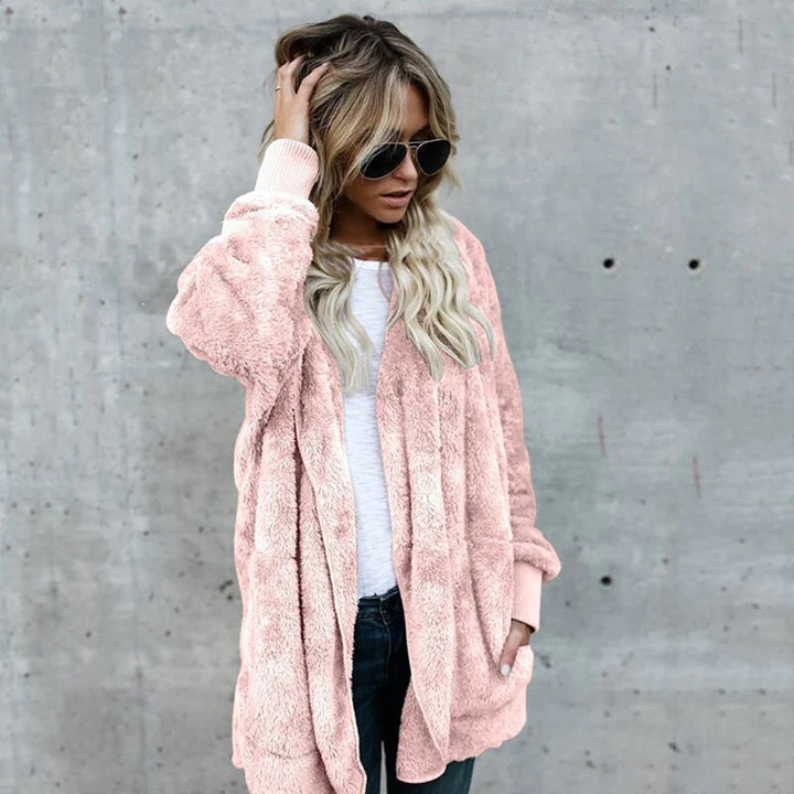 Mune | Women's Elegant Long Cardigan with Long Sleeves Made of Fleece