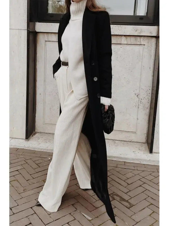 Mune | Tailored Wool Blend Coat with Double Breasted for Women