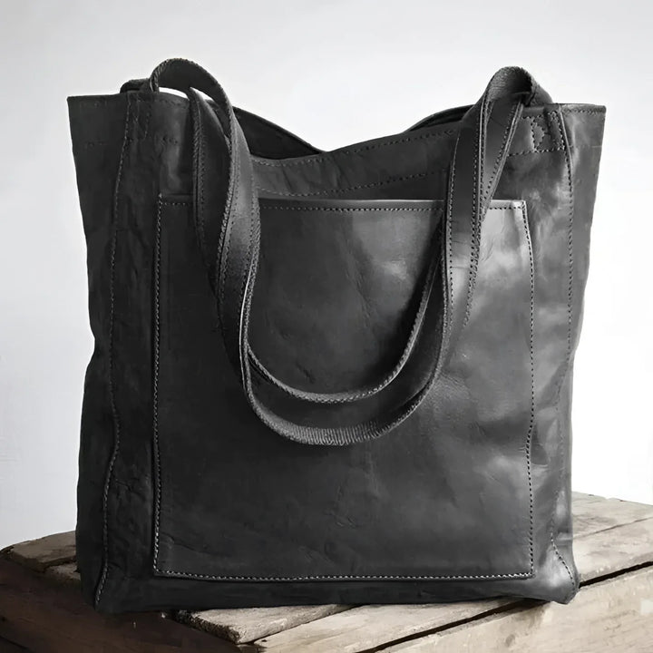 Mune | Handmade Tan Full Leather Tote Bag Spacious & Durable