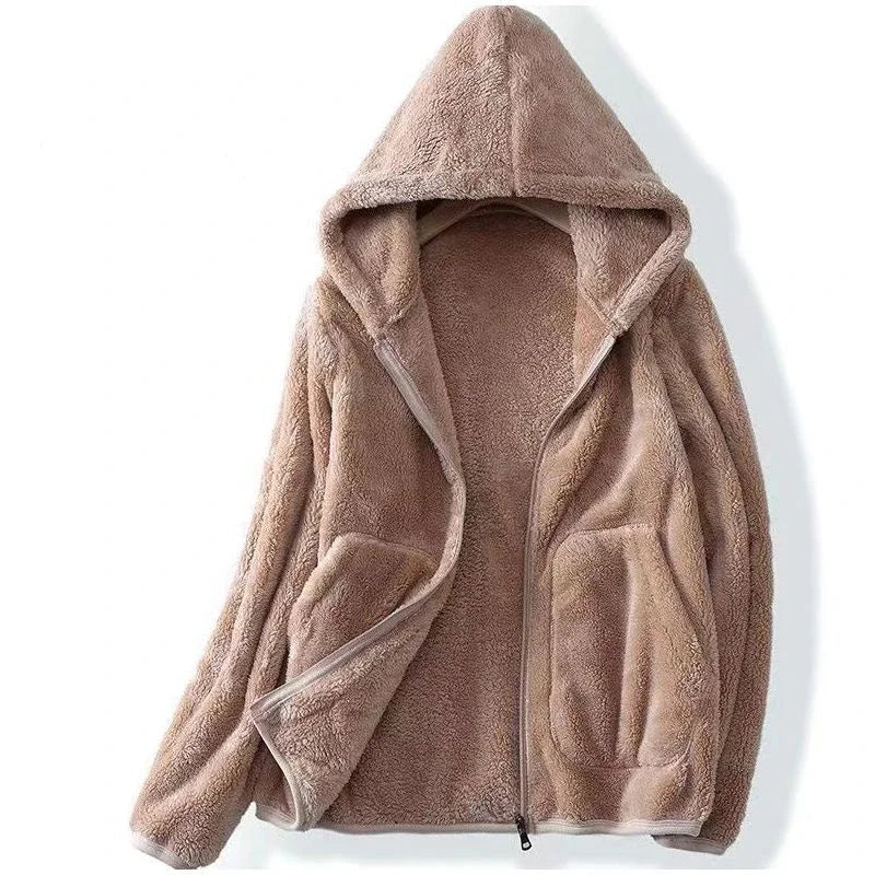 Mune | Women's Teddy Jacket with Hood and Zipper