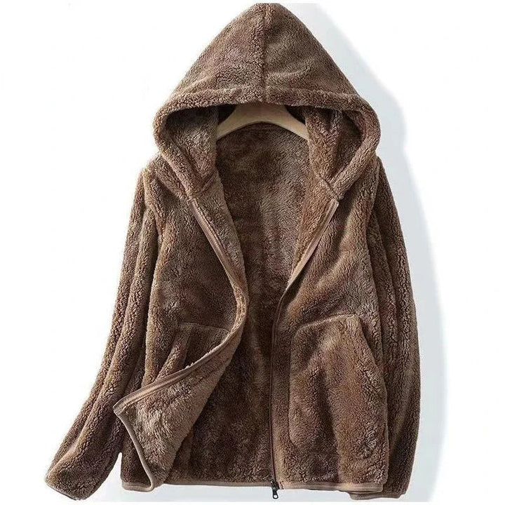 Mune | Women's Teddy Jacket with Hood and Zipper