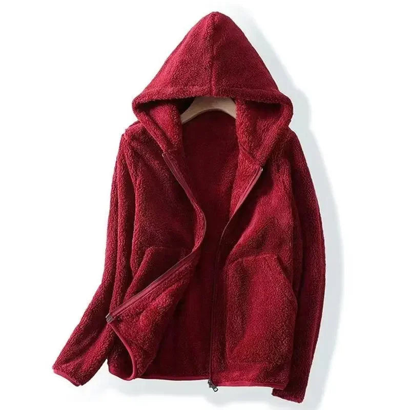 Mune | Women's Teddy Jacket with Hood and Zipper