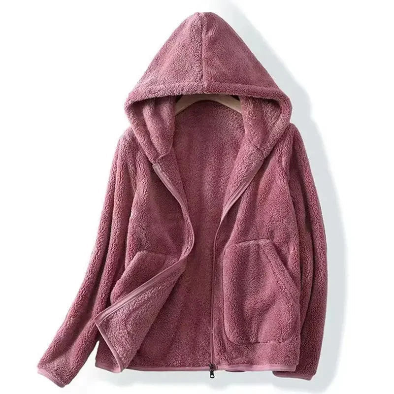 Mune | Women's Teddy Jacket with Hood and Zipper