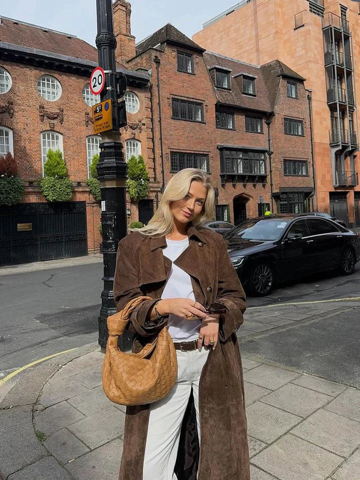 Mune | Suede Trench Coat