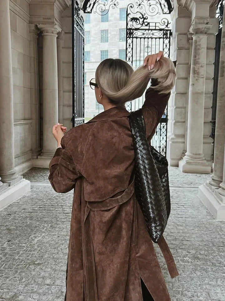 Mune | Suede Trench Coat