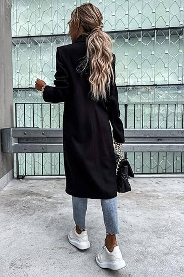 Mune | Trendy Women's Winter Coat with Double Row of Buttons