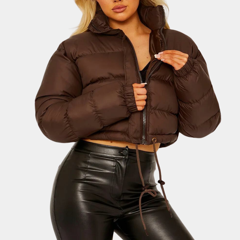 Mune | Women's Trendy Puffer Jacket in Short Model with High Collar