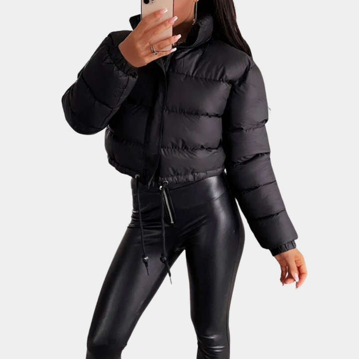 Mune | Women's Trendy Puffer Jacket in Short Model with High Collar