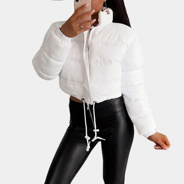 Mune | Women's Trendy Puffer Jacket in Short Model with High Collar