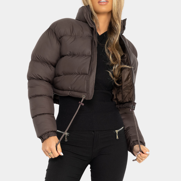 Mune | Women's Trendy Puffer Jacket in Short Model with High Collar