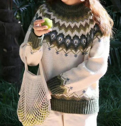 Mune | Sweater Cozy Nordic Knit Sweater