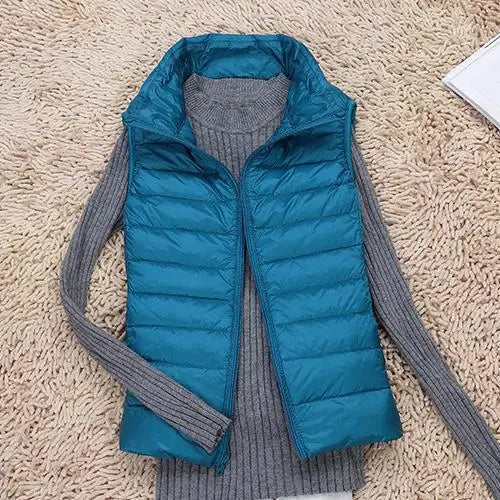Mune | Women's Ultra-Light Bodywarmer with Zipper and Stand-Up Collar