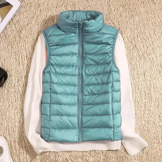 Mune | Women's Ultra-Light Bodywarmer with Zipper and Stand-Up Collar