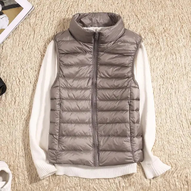 Mune | Women's Ultra-Light Bodywarmer with Zipper and Stand-Up Collar